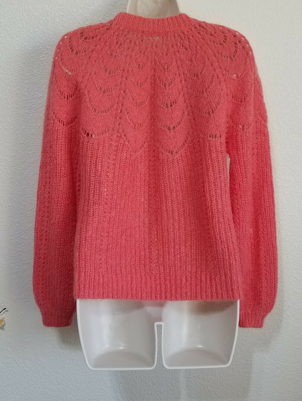 Sezane Paulin Jumper Sweater in Coral - Picture 5 of 10